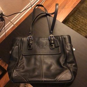 Coach Legacy Classic Black Medium Tote Handbag